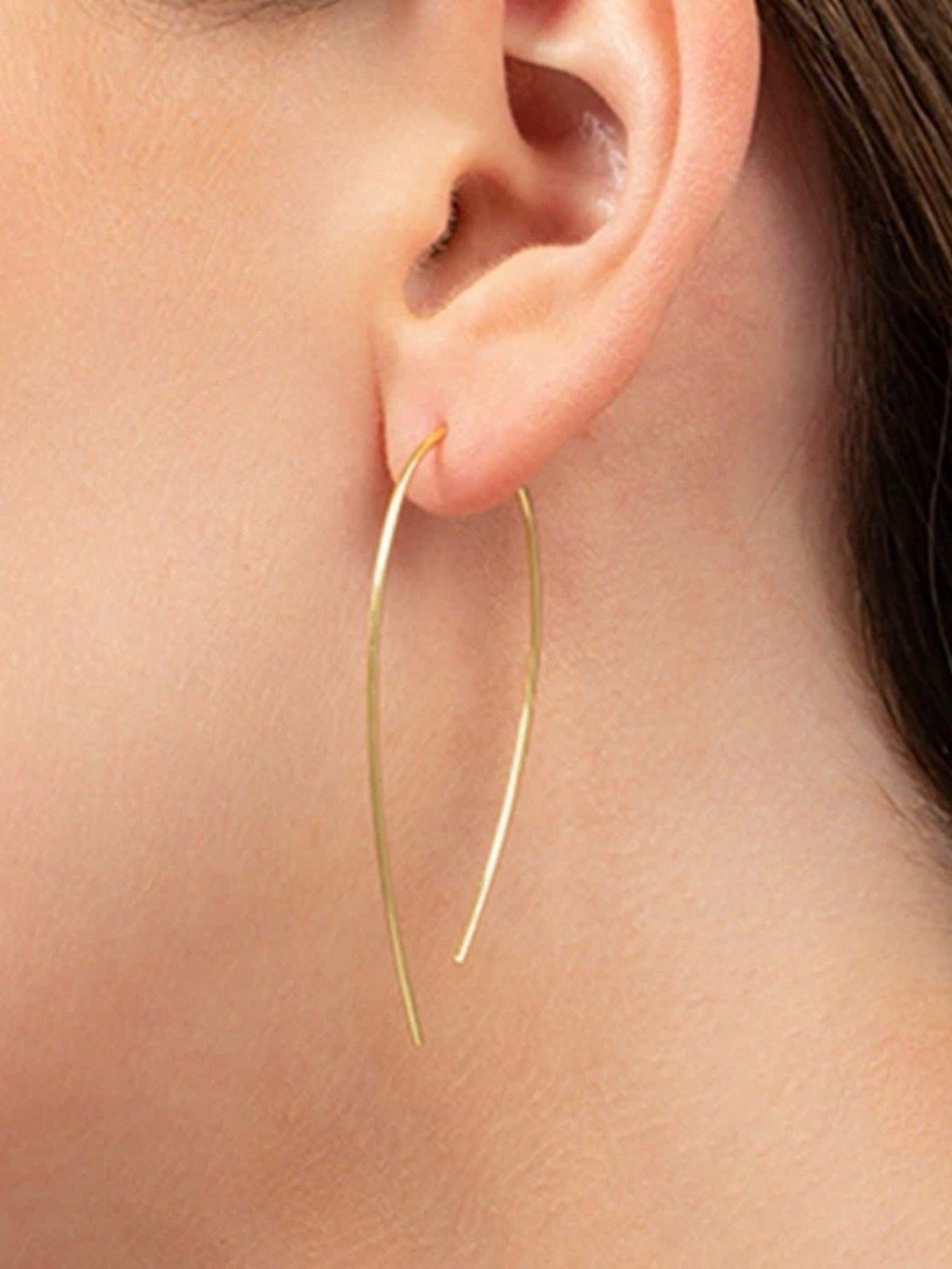NEW Uncommon James Gold Hole in One Earrings
